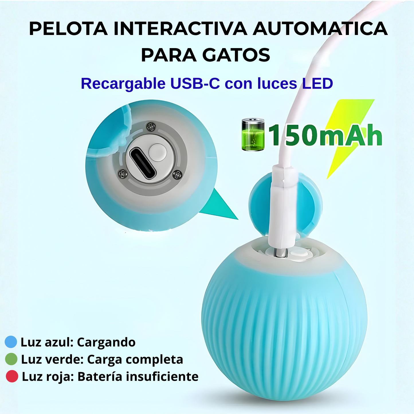 Pelota Interactiva para Gatos